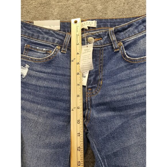 Harper Heritage Jeans Mid Rise Skinny Raw Hem Womens Size 26 - Picture 12 of 14